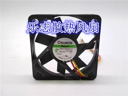 SUNON KDE1205PFV1 5010 DC12V 1.3W 5CM 3-Wire CPU Inverter Cooling Fan