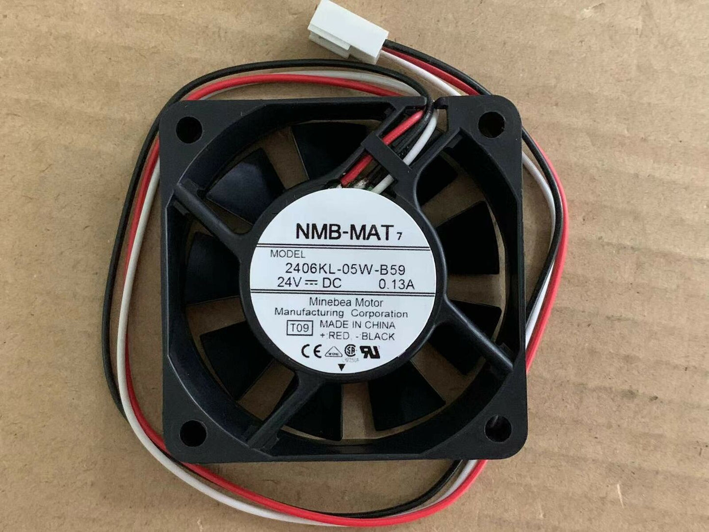 new For NMB 2406KL-05W-B59 Fan 24V 0.13A 60*60*15 3pin