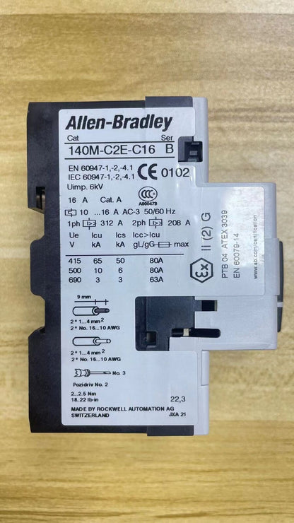 Allen-Bradley 140MC2EC16 Motor Protection Factory Sealed 2023 - ALLEN-BRADLEY
