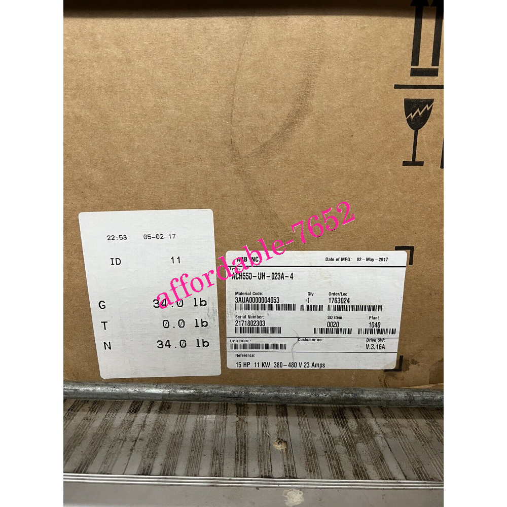 new ACH550-UH-023A-4 ABB AC Variable Frequency Drive in Box - ABB