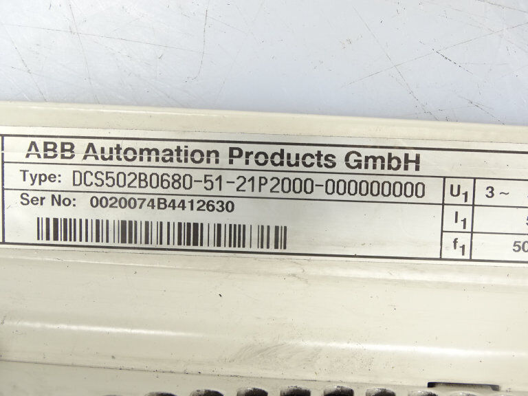 ABB DCS502B0680-51-21P2000-000000000 DRIVE ABB