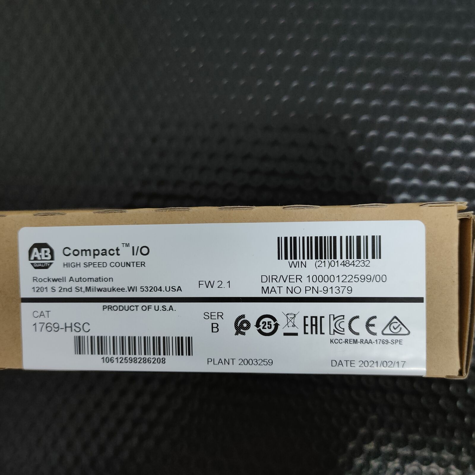 Allen-Bradley 1769-HSC Compact High-Speed Counter New Factory Sealed US - ALLEN-BRADLEY