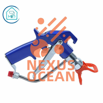 Aftermarket 4-Finger Texture Airless Spray Gun 241705 with tip Guard Blue HD