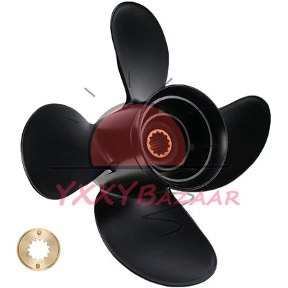 For Mercury Spitfire 4 Blade Prop 10.1x14 Propeller 48-8M8026635 40HP 50HP 60HP