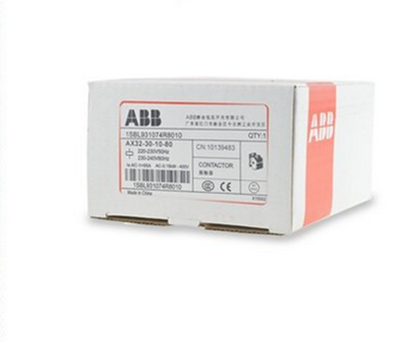 ABB AX32-30-10-80 AC Contactor 220V 230V 60Hz 15kW 400V - ABB