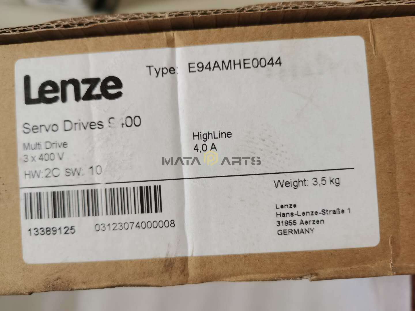 Lenze E94AMHE0044 Servo Drive - LEONI ENGINEERING SOLUTIONS
