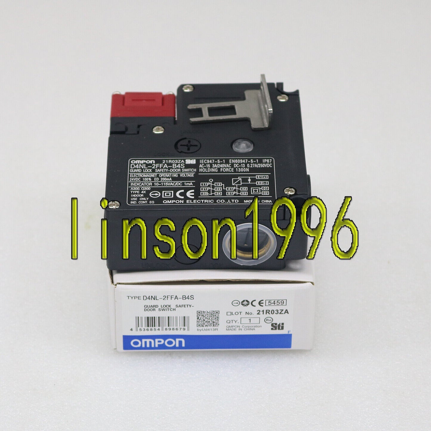 Omron Guard Lock Safety Door Switch D4NL-2FFA-B4S - OMRON