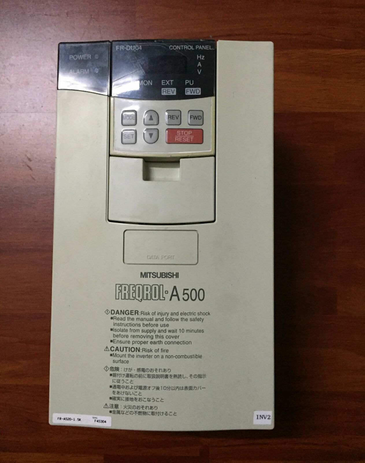 Used Mitsubishi Frequency Converter FR-A520-1.5K - MITSUBISHI