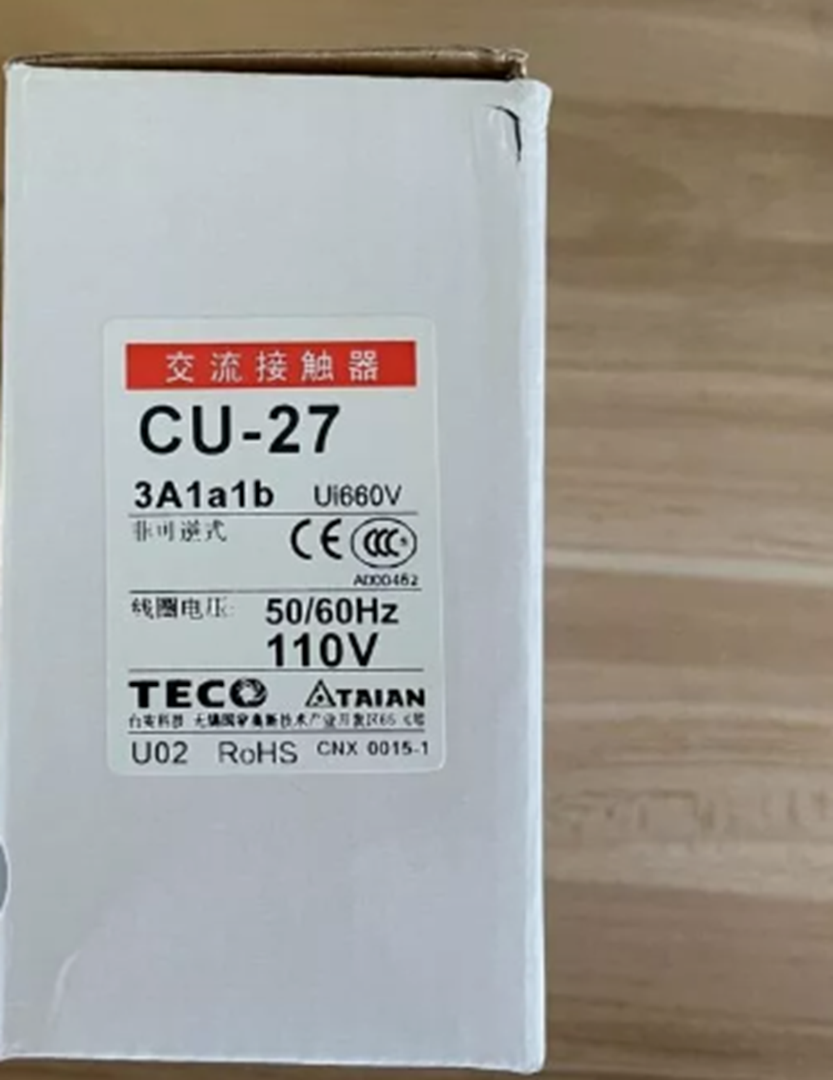 new  TECO CU-27 AC Contactor 24V TECO