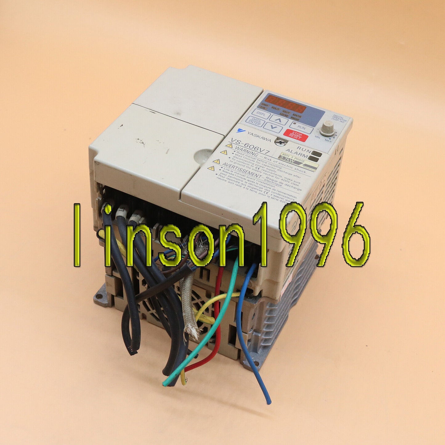 Used Yaskawa VS-606V7 Industrial Motor Controller 380V 3.7kW - YASKAWA