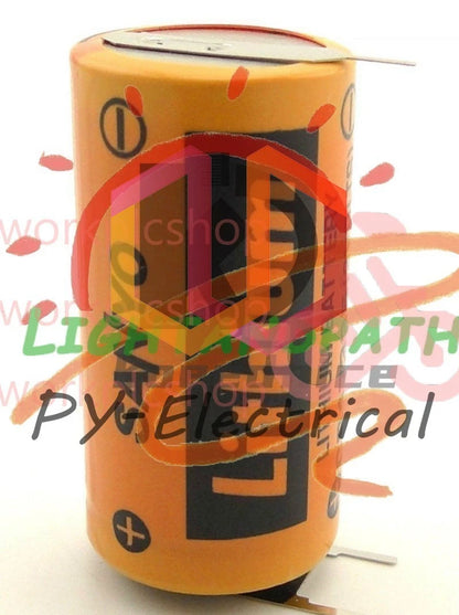 2pcs SANYO CR17335 3V PLC Battery 3P tabs to Repair Saab Cell Pin Type +2P-1P #L