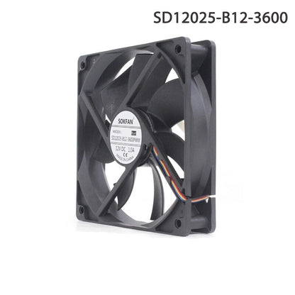 SOKFAN SD12025-B12-3600 12V 1.0A 1225 12cm 4-wire high airflow DC cooling fan