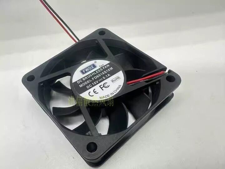 new FWDZ FD6015S16M DC16V 0.1A 2-wire silent cooling fan - FWDZ