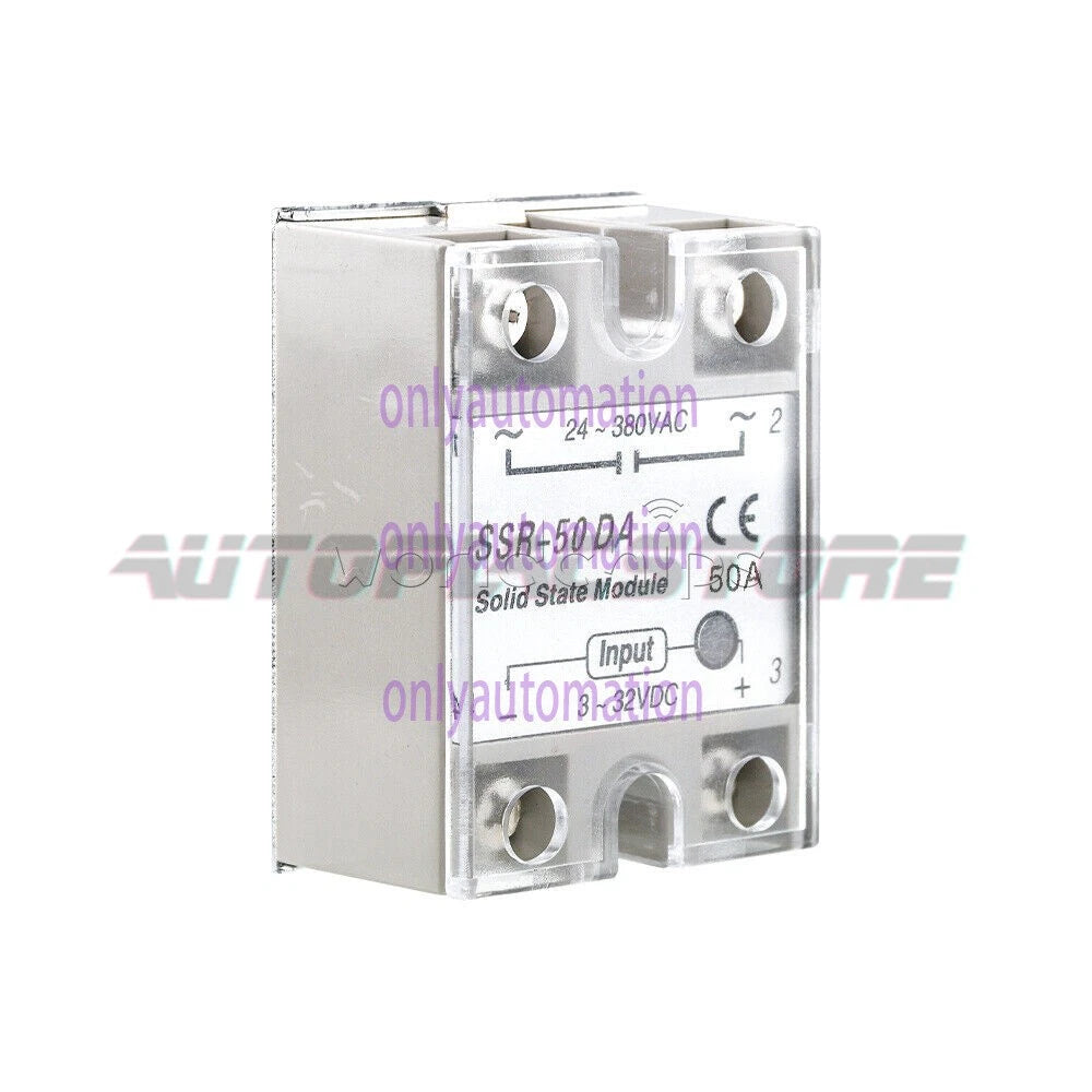 25A/40A/60A SSR-25DA/40DA/60DA Fotek Solid State Relay Module Alloy Heat Sink N!