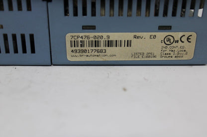 used B and R Automation 7CP476-020.9 Processor Module ME020 Expansion - B AND R AUTOMATION