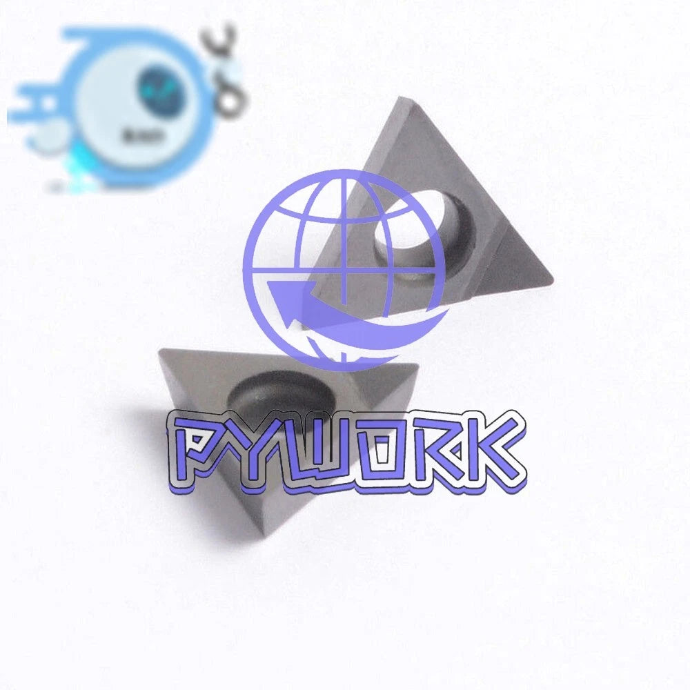 2pcs TPGW090202(2.8) PCD30 CNC Carbide Turning Inserts For Aluminum TPGW090202
