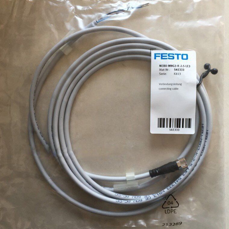 NEBU-M8G3-K-2.5-LE3 Connecting line ship - FESTO