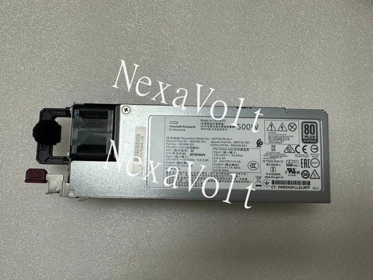 865408-B21 HPE 865398-001 866729-001 500W FLEX SLOT PLATINUM POWER SUPPLY