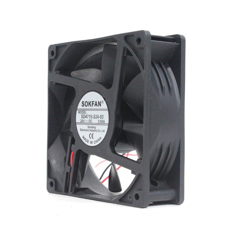SOKFAN SD4715-S24-60 12038 24V 0.60A 12CM 2-wire high airflow cooling fan