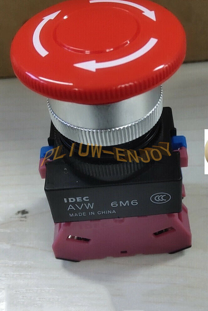 new 1PCS  IDEC IDEC 22mm emergency stop button AVW411R