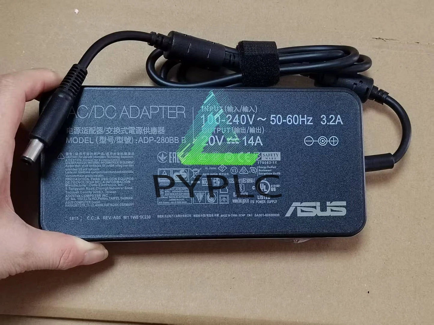 1PCS For ROG Strix XG43UQ Gaming Monitor Power Supply 20V 14A 280W AC Adapter～