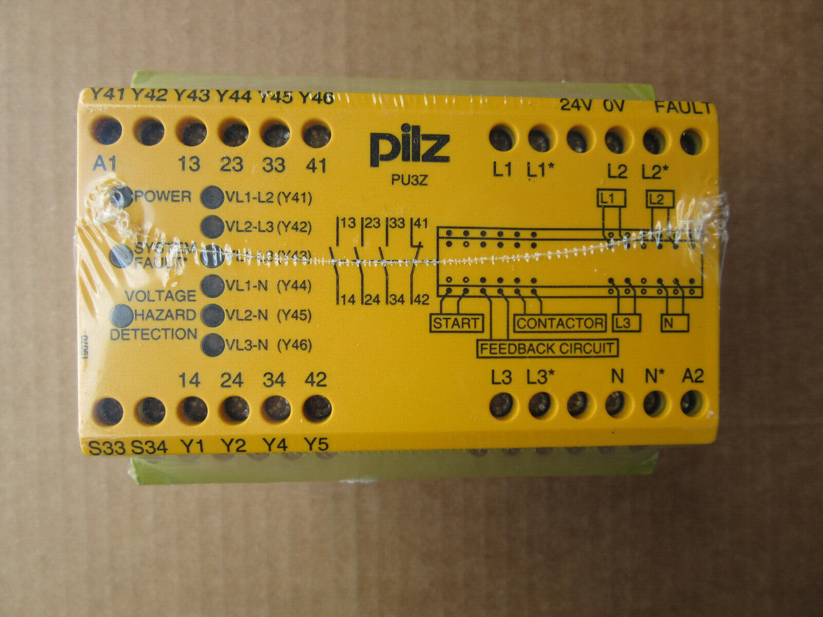 Pilz 775505 Safety Relay PU3Z 120-240VAC 6so NEW!!! in Sealed Pack Pilz