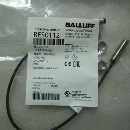 Proximity Sensor BALLUFF BES 516-377-G-E4-C-S49-00,3 - BALLUFF