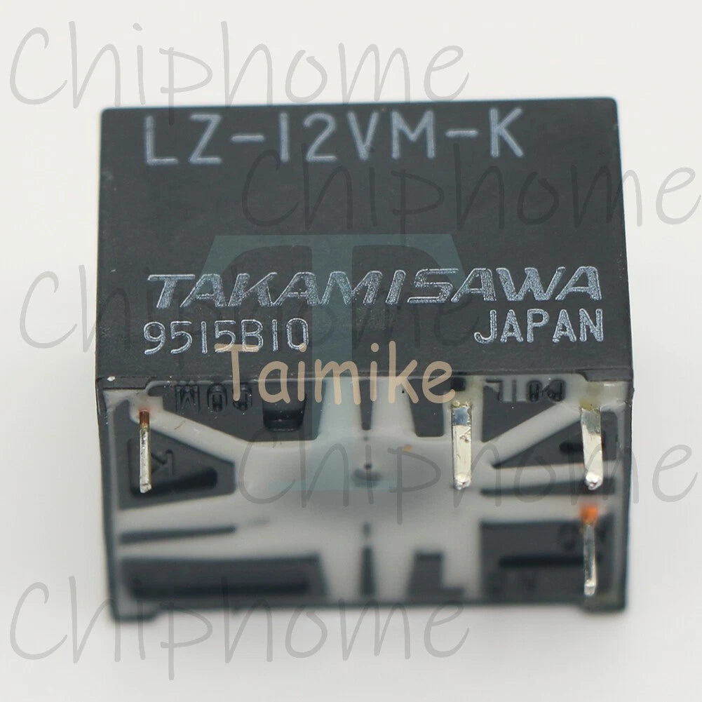 1Pce LZ-12VM-K Power Relay10A 12VDC 4Pins