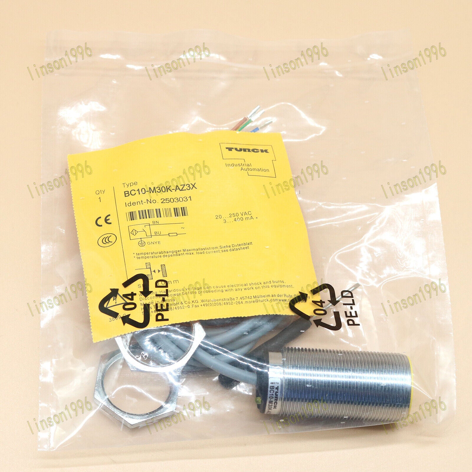Turck Proximity Switches Sensor BC10-M30K-AZ3X - TURCK