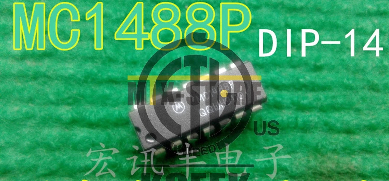 10PCS MC1488P Encapsulation''DIP-14'RS232C QUAD LINE DRIVER
