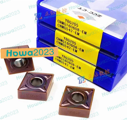 ZCC.CT CNMG160608-EM YBG205 CNMG542-EM YBG205 Carbide Inserts 10pcs/Box
