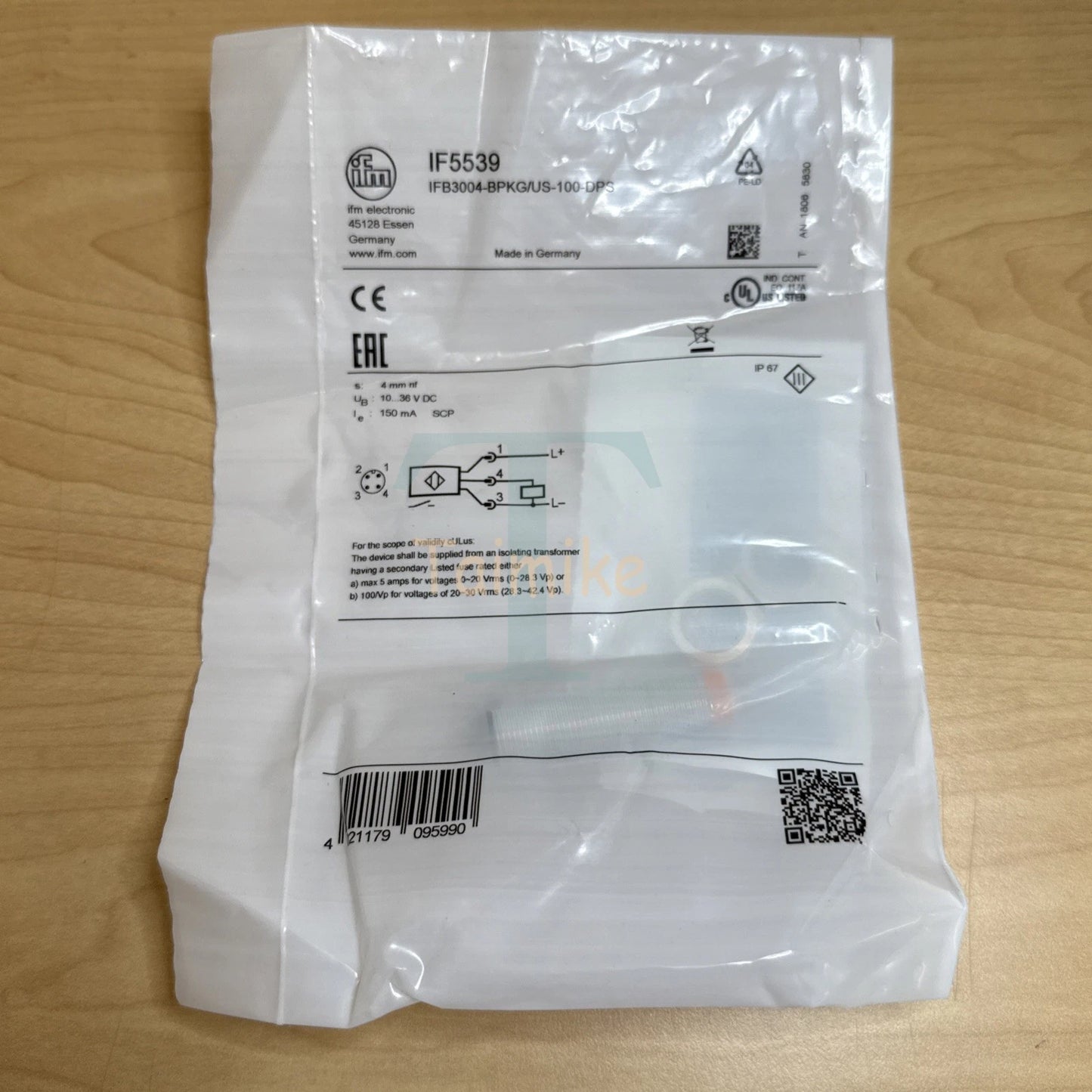 ! IFM IF5539 Inductive Proximity Sensor IFB3004-BPKG/US-100-DPS