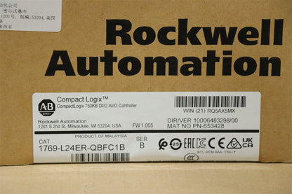 Allen-Bradley CompactLogix Controller 1769-L24ER-QBFC1B - ALLEN-BRADLEY
