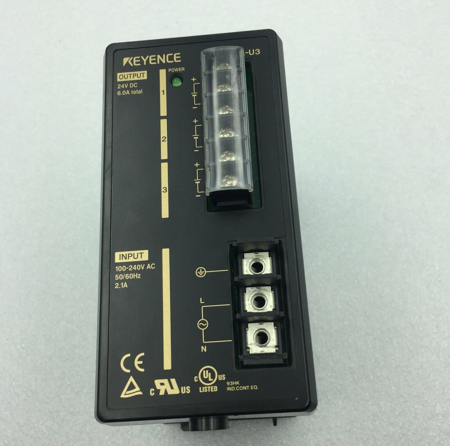 KEYENCE CA-U3 Vision System Power Supply Used 1PCS - KEYENCE