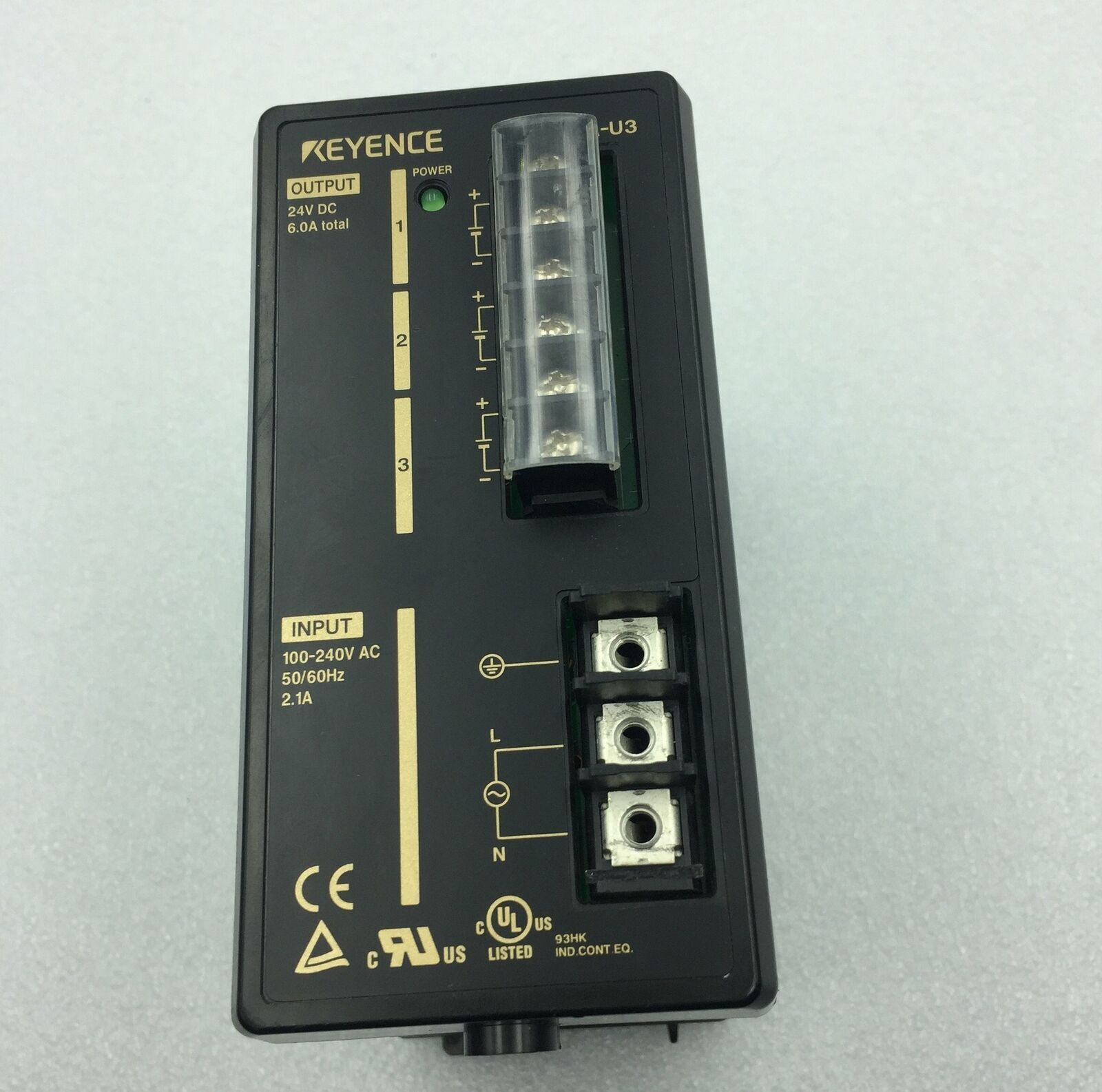 KEYENCE CA-U3 Vision System Power Supply Used 1PCS - KEYENCE