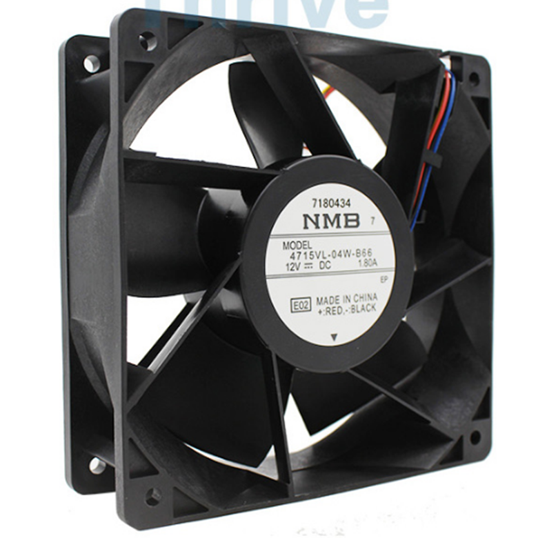 new NMB 4715VL-04W-B66 12038 12V 1.80A 12Cm Gale Volume Cooling Fan 4 Wires - NMB