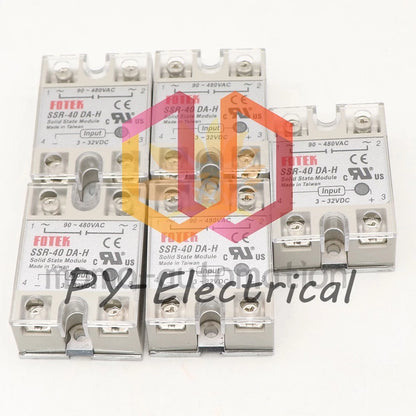 2 PCS FOTEK single-phase solid state relay SSR-40DA-H high voltage 480V 40A