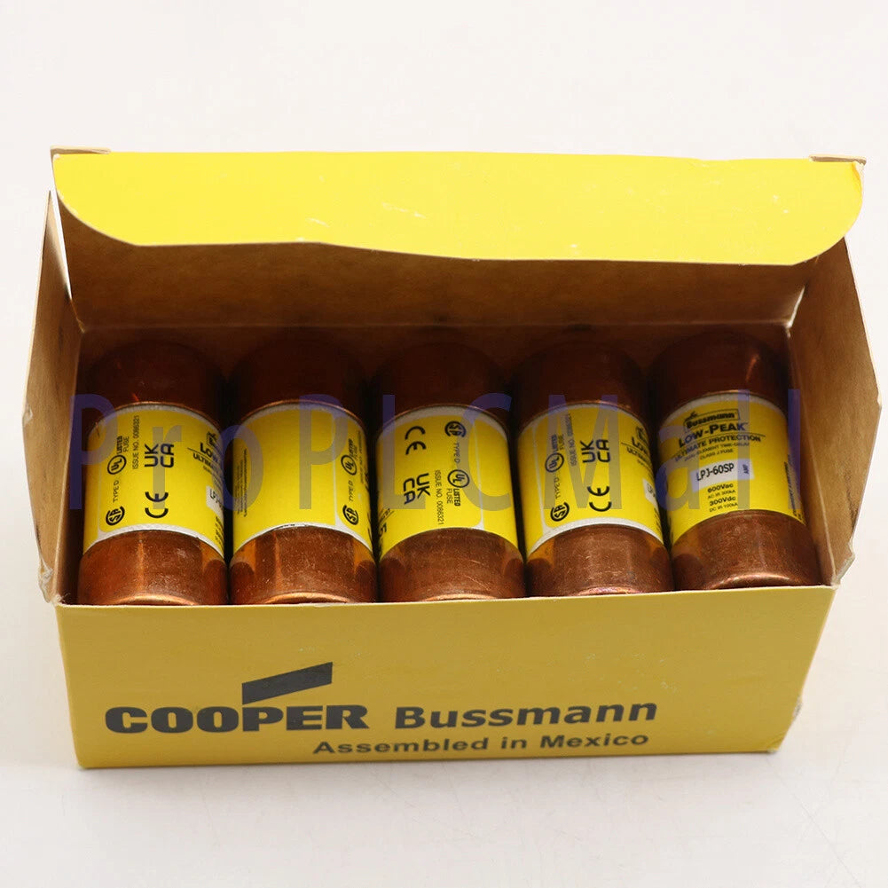 10PCS Bussmann LPJ-60SP (LPJ60SP) Fuse 60A Time Delay Class J Dual Element 600V