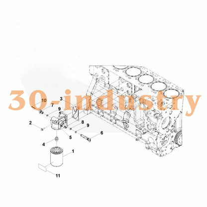 Cummins Engine Water Filter Seat 5304649 - Replacement Part - CUMMINS