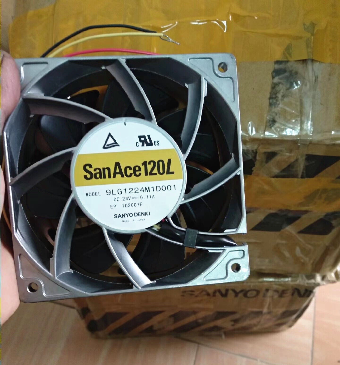 new SANYO 9LG1224M1D001 24V 0.11A 12038 Aluminum High Temperature Resistant Fan - SANYO