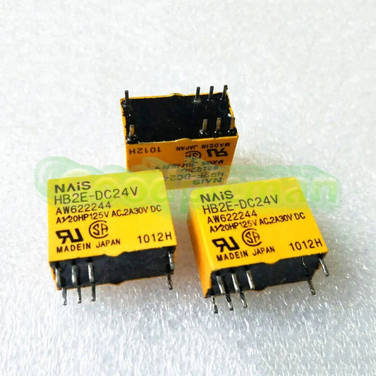 1Pc NAIS HB2E-DC24V AW622244 Power Relay 8Pins