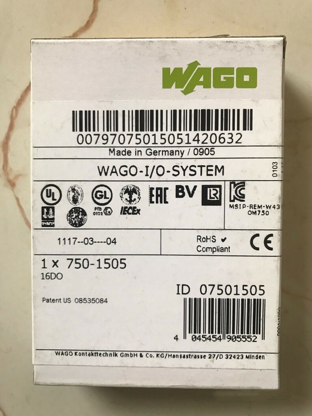 new 1PC WAGO 750-1505 7501505 PLC Module In Box ping