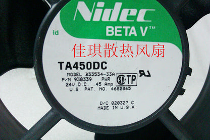 1PCS NIDEC TA450DC B33534-33A 24V 12038 24V 0.45A cooling fan