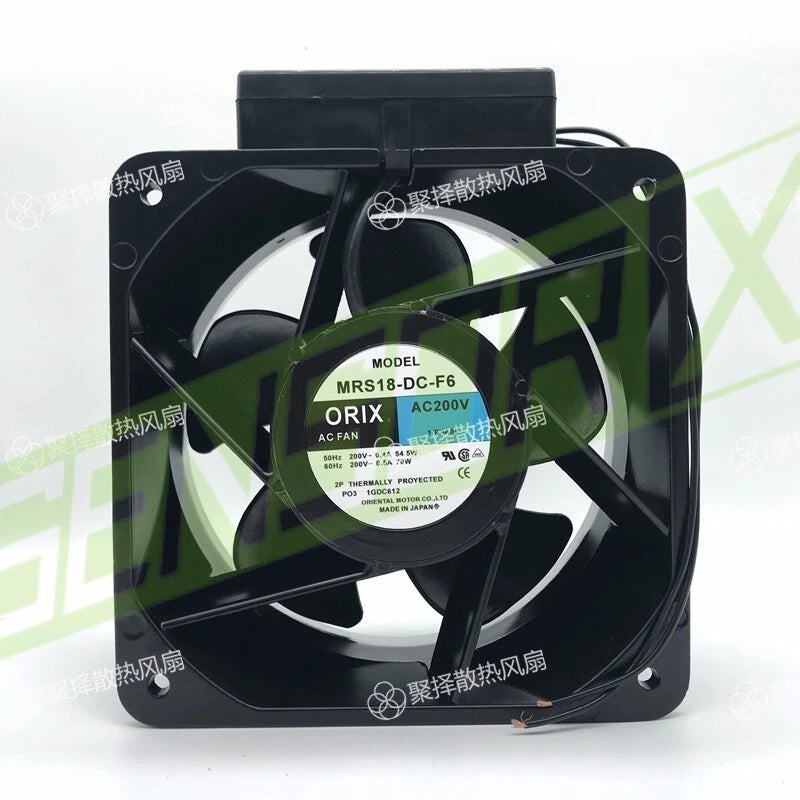 ORIX MRS18-DC-F6 Inverter cooling fan AC200V 0.4/0.5A 70/77W 200*200*90MM~