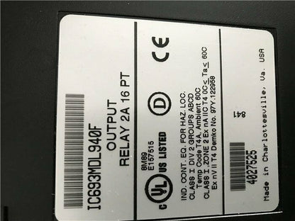 GE FANUC IC693MDL940F PLC - Used - GE FANUC