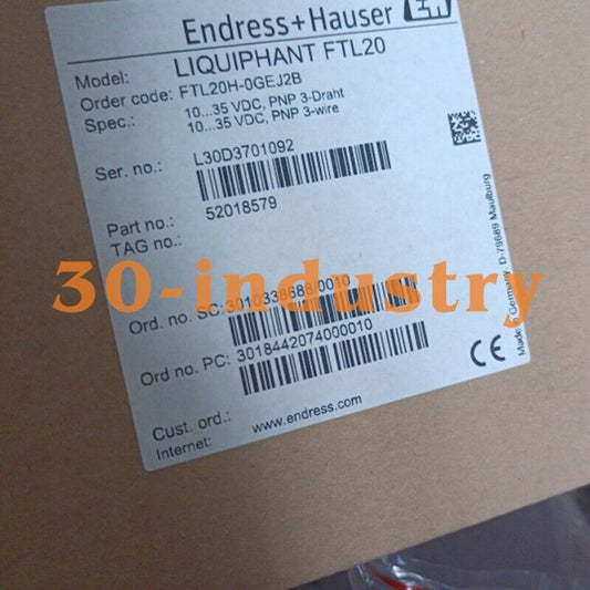 1PCS NEW FOR E+H FTL20H-0GEJ2B NEW IN BOX - E+H