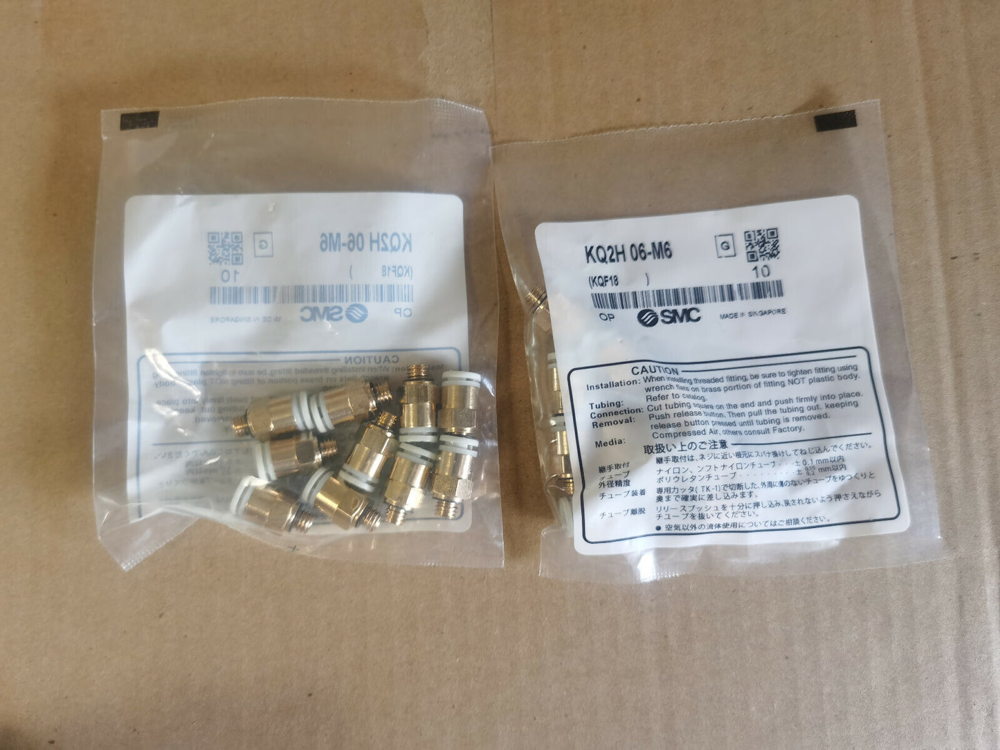 1Bag/10pcs SMC KQ2H06-M6 Fittings Free Shipping #SM