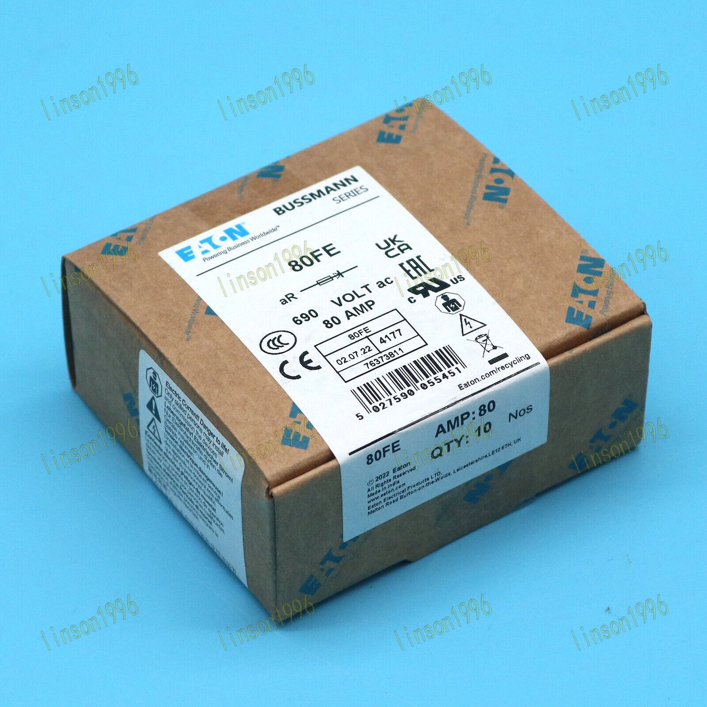 10-80 Bussmann Fuse EATON BS88:4 690V FAST SHIP - BUSSMANN