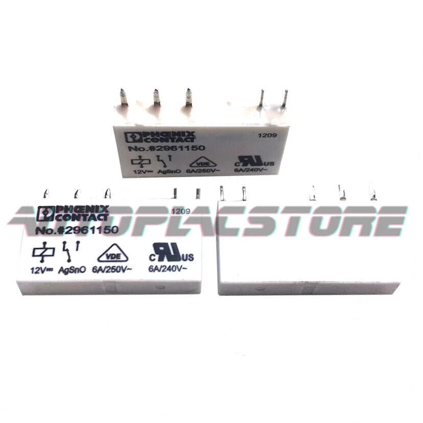 10PCS PHOENIX No.2961150 12VDC Power Relay 5Pins~~US