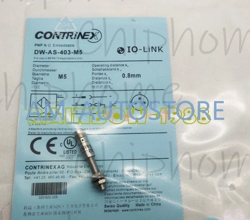 DW-AS-603-M5 FOR Small Proximity Switch Threaded Inductive 24V Sensor Contrinex